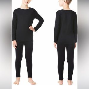 Youth Small Black Base Layer Set - Top & Bottom